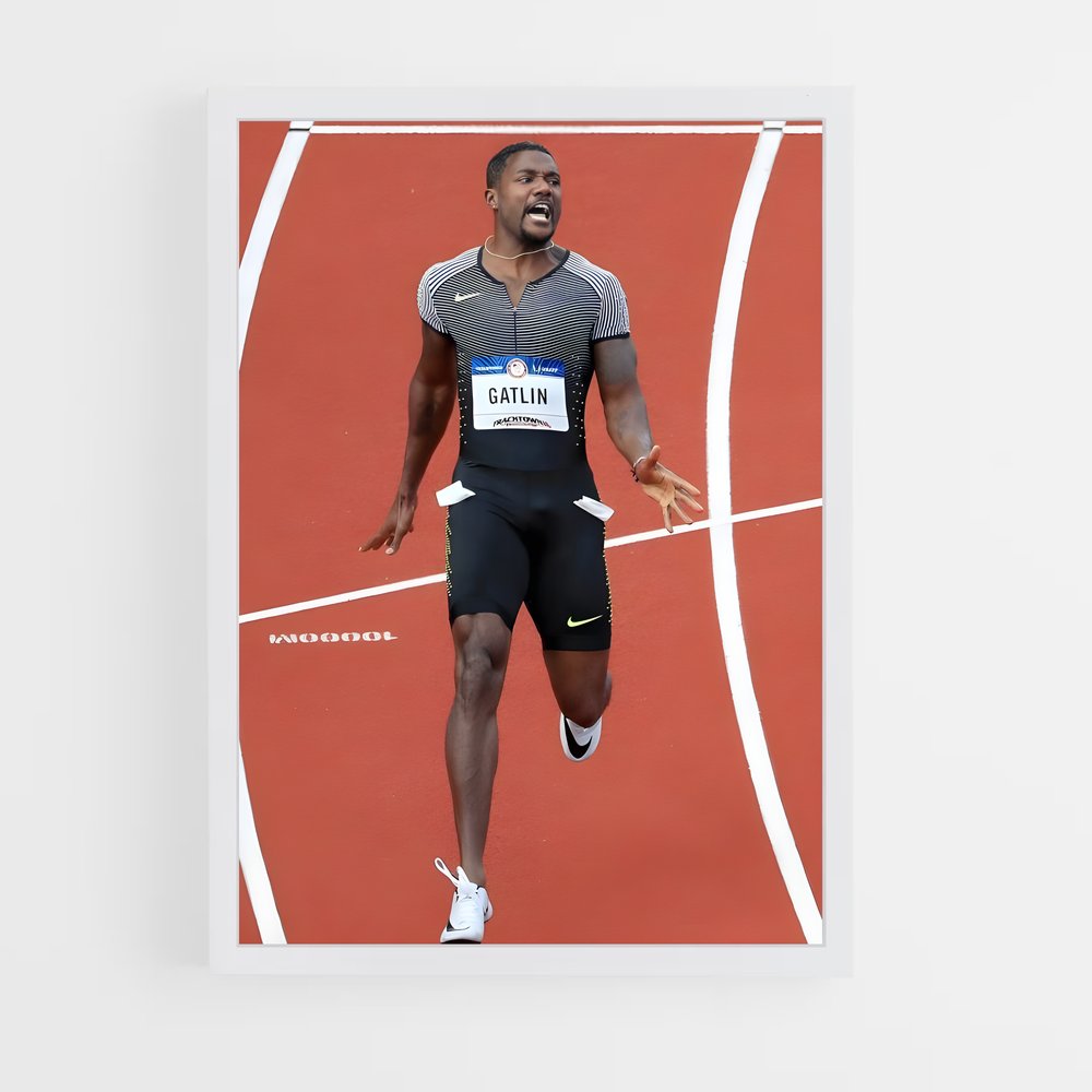 Poster Justin gatlin – affiche Athlétisme (vue 3)